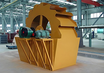 Wheel-type sand washer