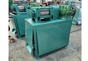 Double roller press granulator